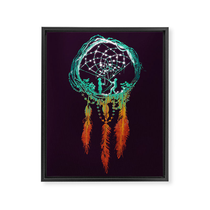 Dream Catcher (the rustic magic) Framed Canvas Print Gallery Image 6