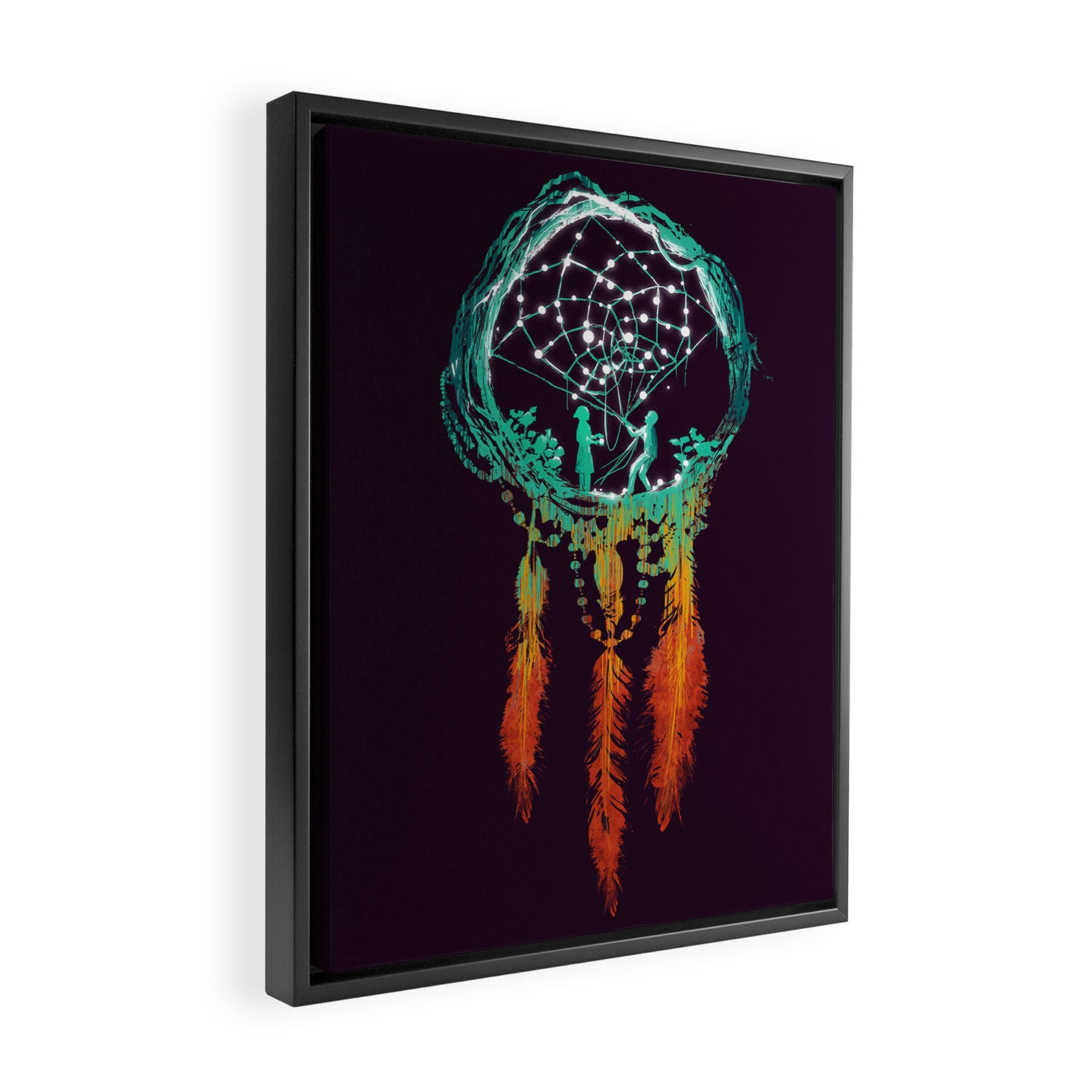 Dream Catcher (the rustic magic) Framed Canvas Print Gallery Image 2
