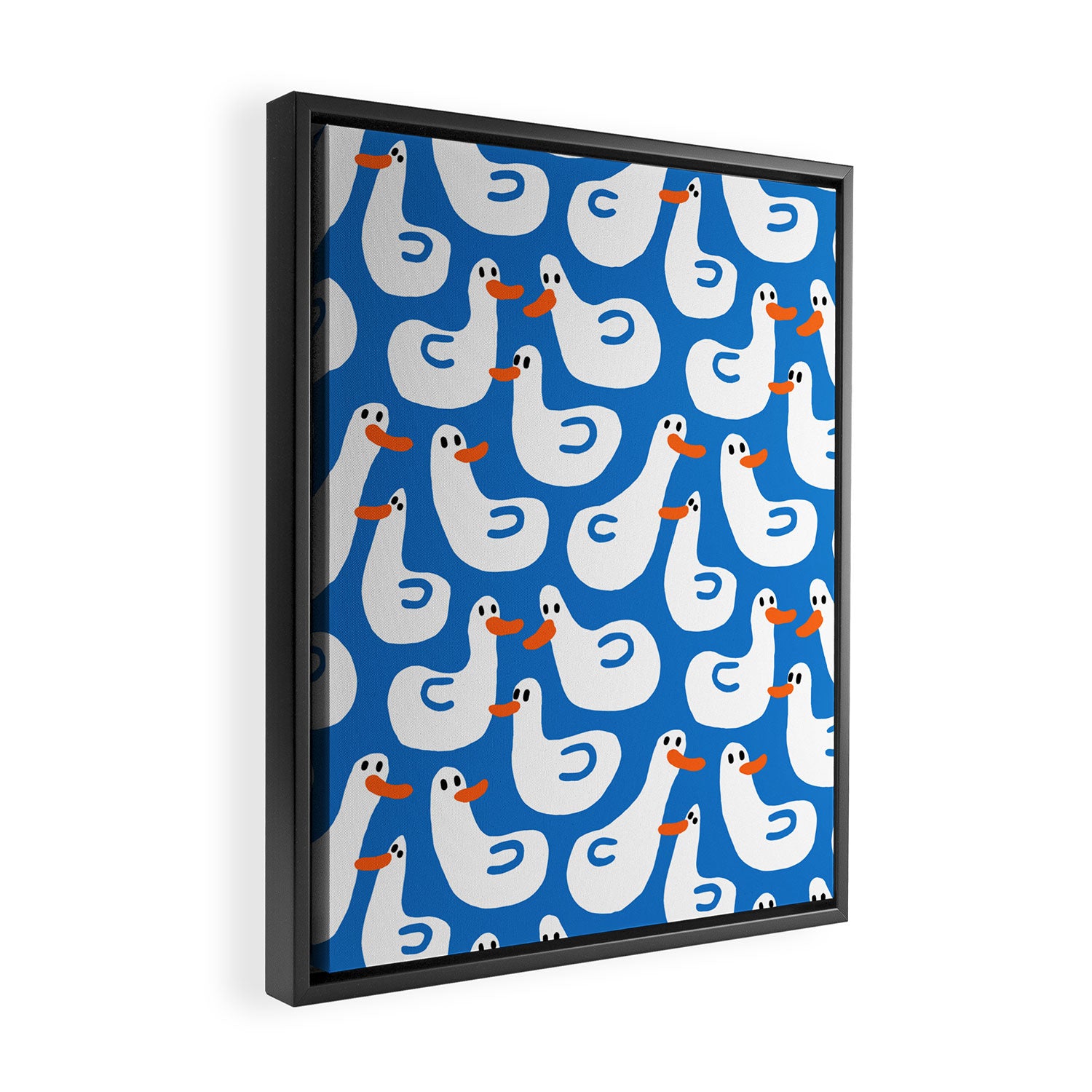 Duck duck duck Framed Canvas Print Gallery Image 2