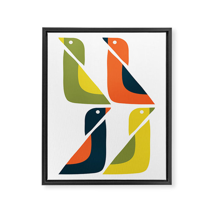 Duck Duck Framed Canvas Print Gallery Image 1