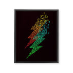 Electro music Framed Canvas Print Gallery Image 6