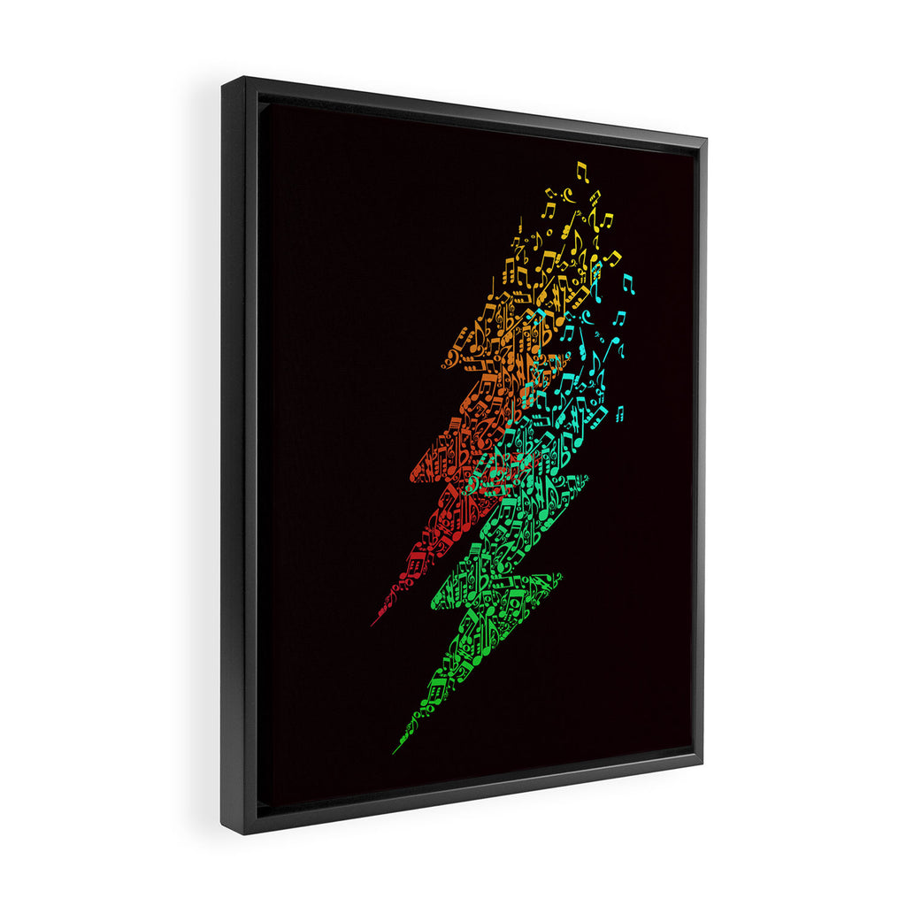 Electro music Framed Canvas Print Gallery Image 2