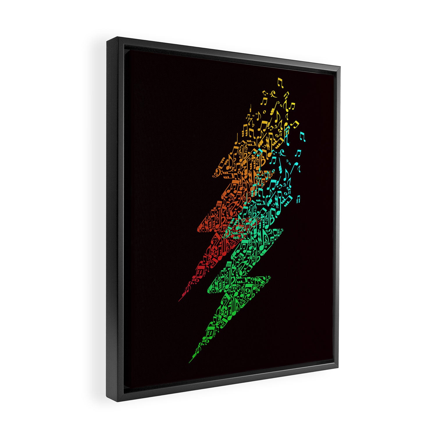 Electro music Framed Canvas Print Gallery Image 2