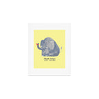 Elephant never forgets Art Print Gallery Image 1