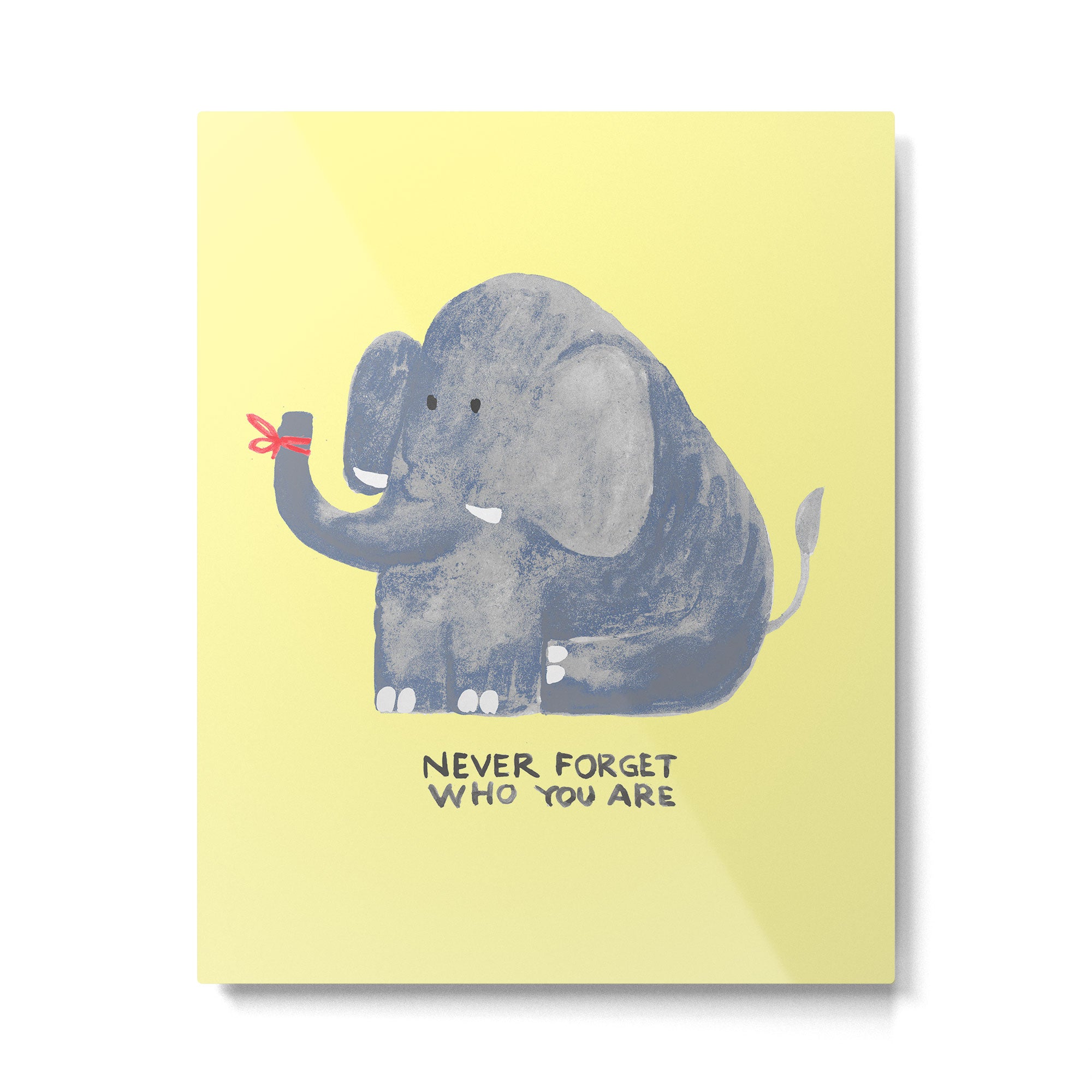Elephant never forgets Metal Print Gallery Image 6