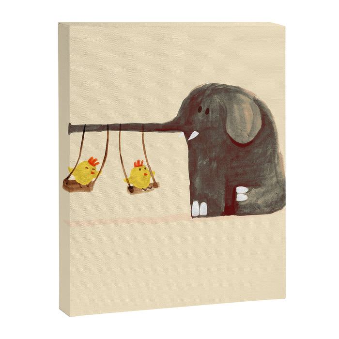 Elephant Swing Canvas Print Gallery Image 1