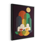 Elephant walk Framed Canvas Print Gallery Image 2