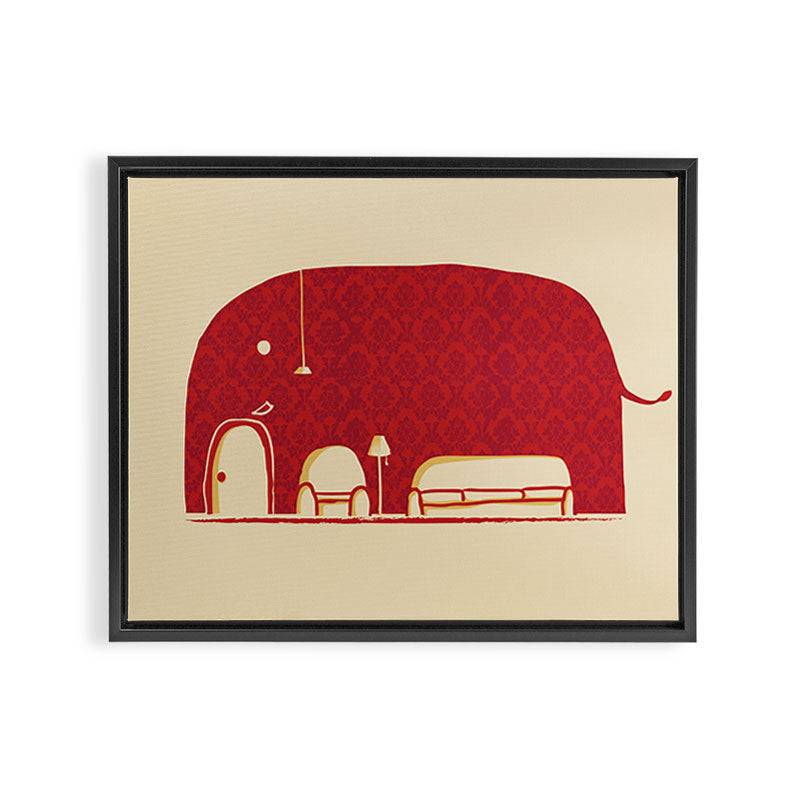 Elephanticus Roomious Framed Canvas Print Gallery Image 12