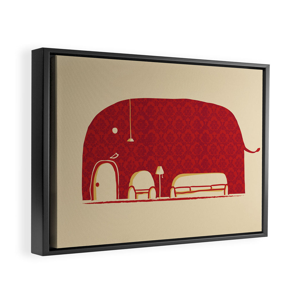 Elephanticus Roomious Framed Canvas Print Gallery Image 2