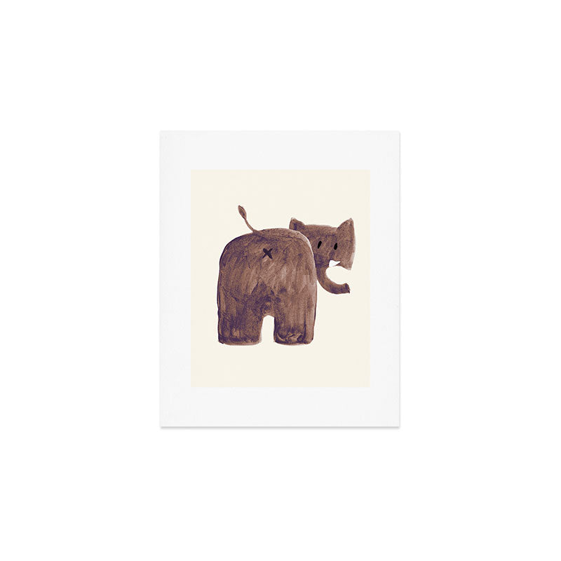 Elephant's butt Art Print Gallery Image 1