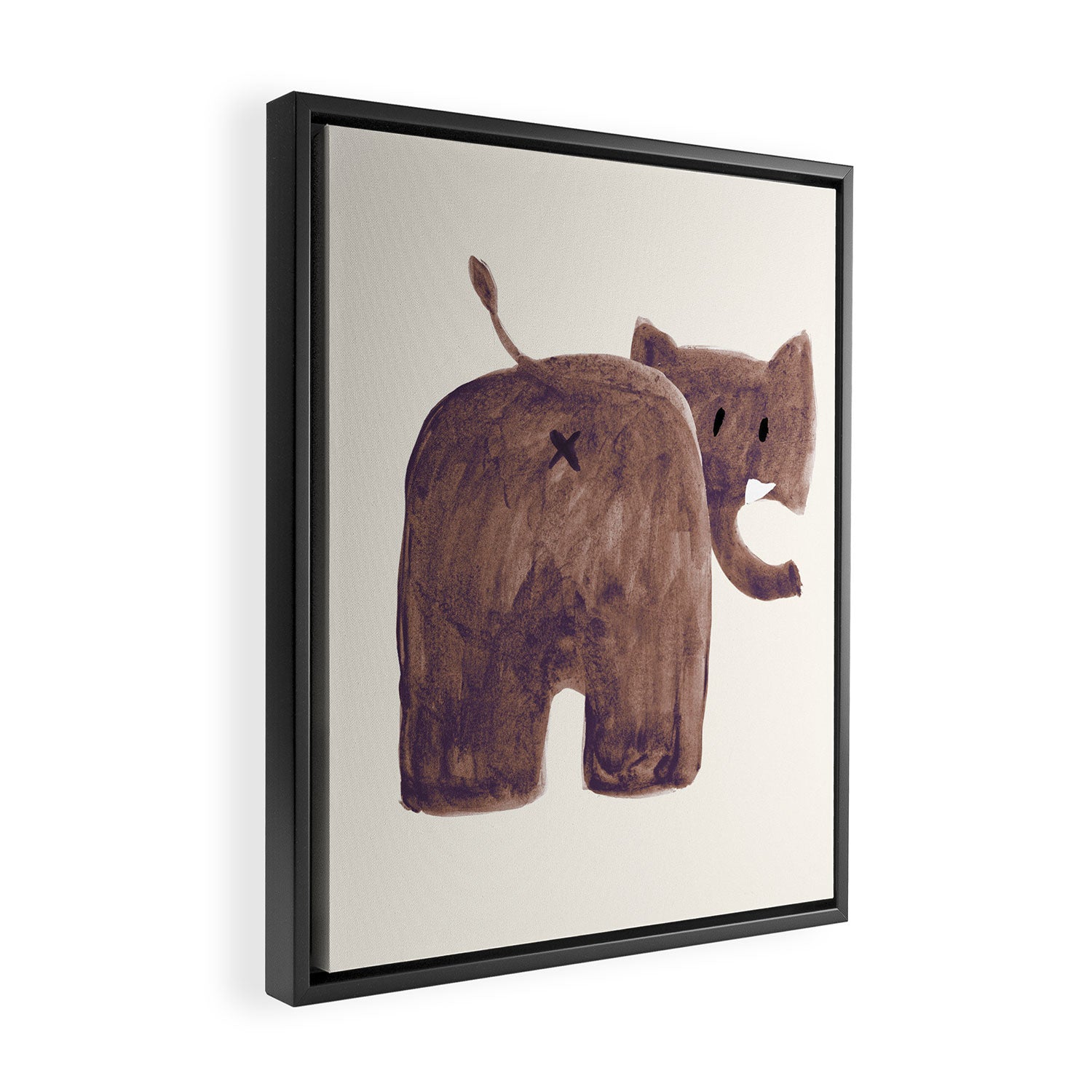 Elephant's butt Framed Canvas Print Gallery Image 2