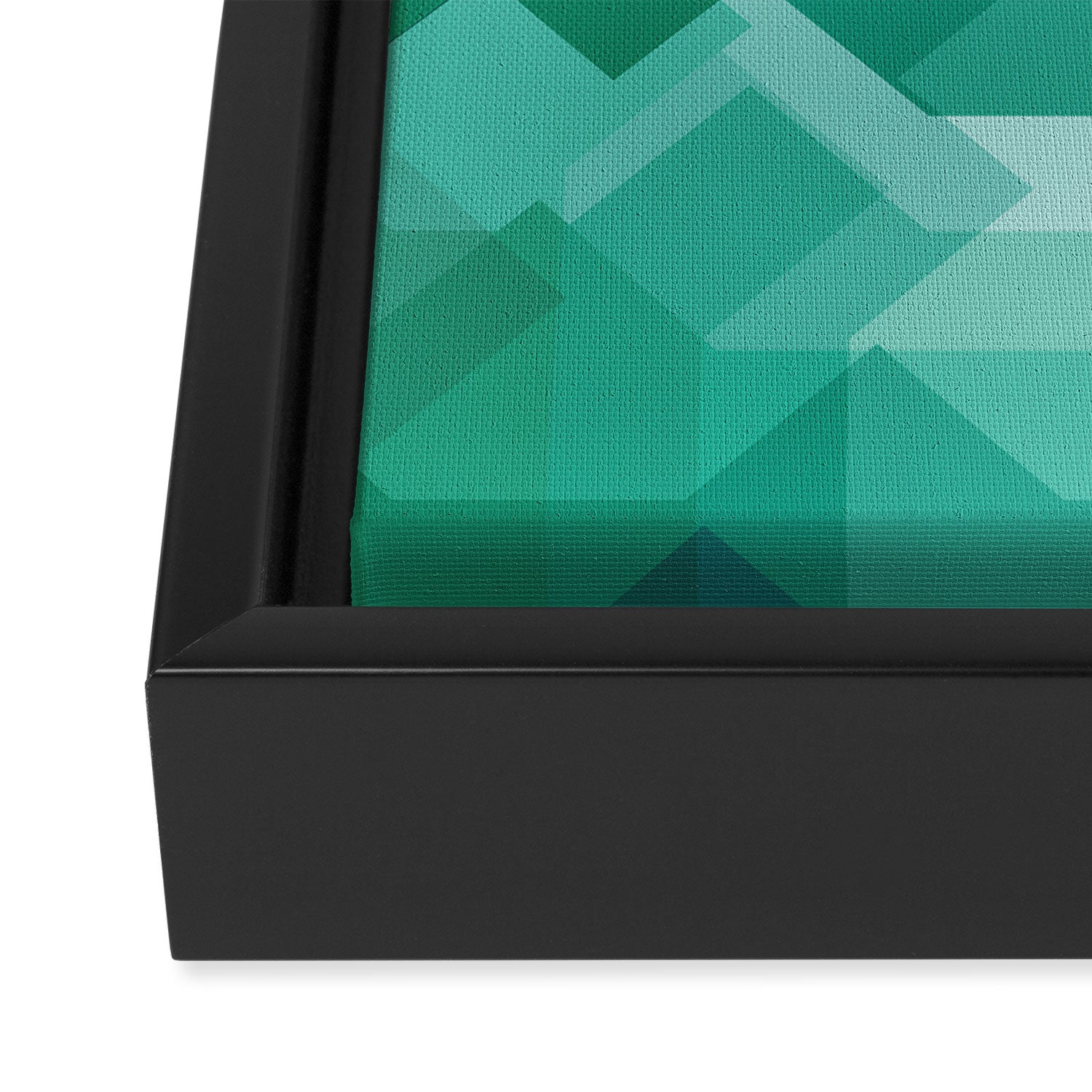 Emerald gem stone Framed Canvas Print Gallery Image 3