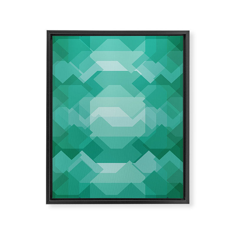 Emerald gem stone Framed Canvas Print Gallery Image 8