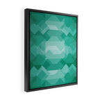 Emerald gem stone Framed Canvas Print Gallery Image 2