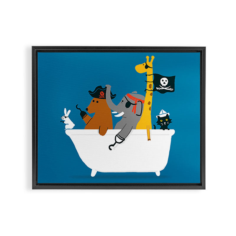 Everybody wants to be the pirate Framed Canvas Print Gallery Image 12