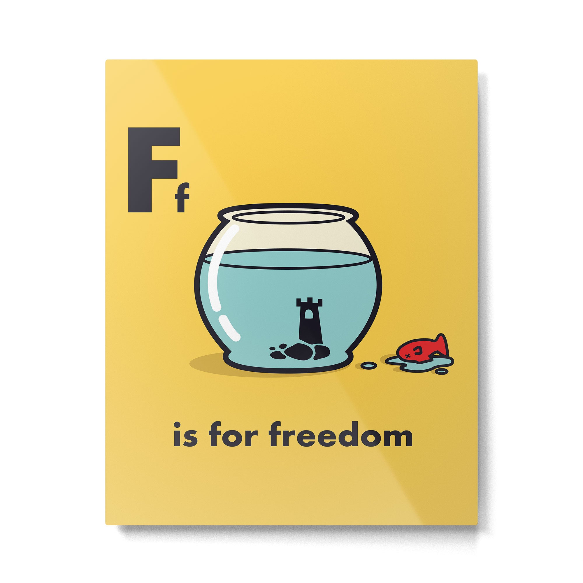 F is for freedom - the irony Metal Print Gallery Image 4