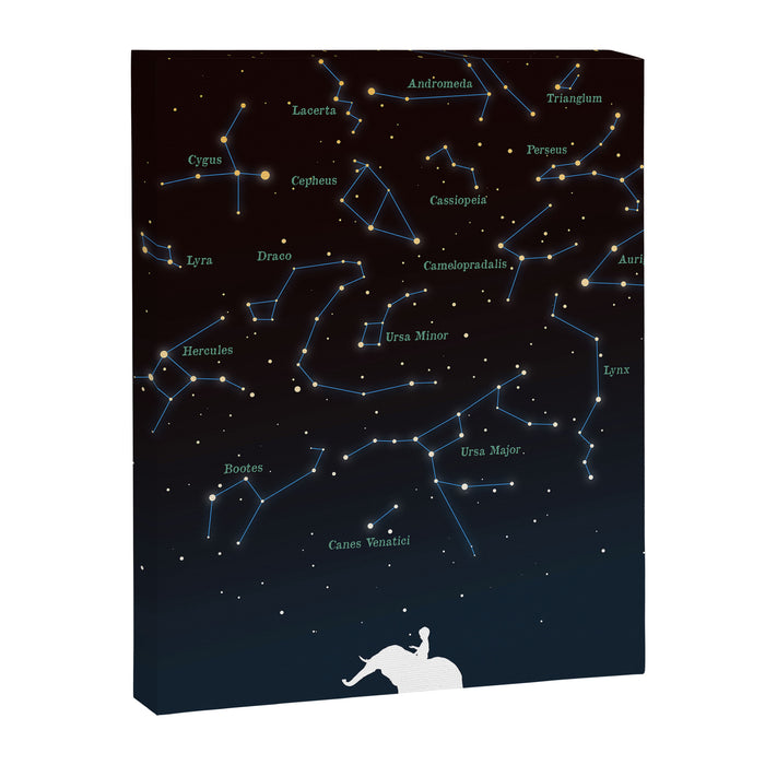 Falling star constellation Canvas Print Gallery Image 1