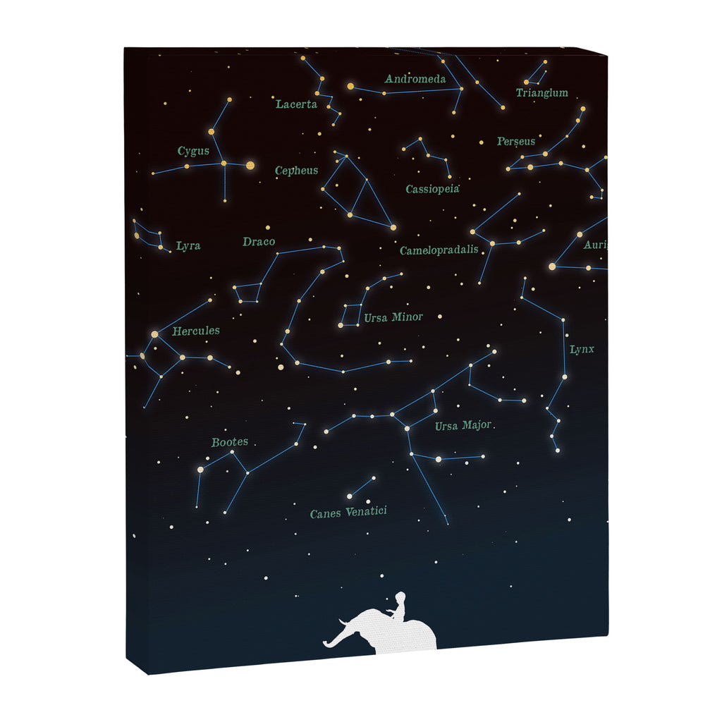 Falling star constellation Canvas Print Gallery Image 6