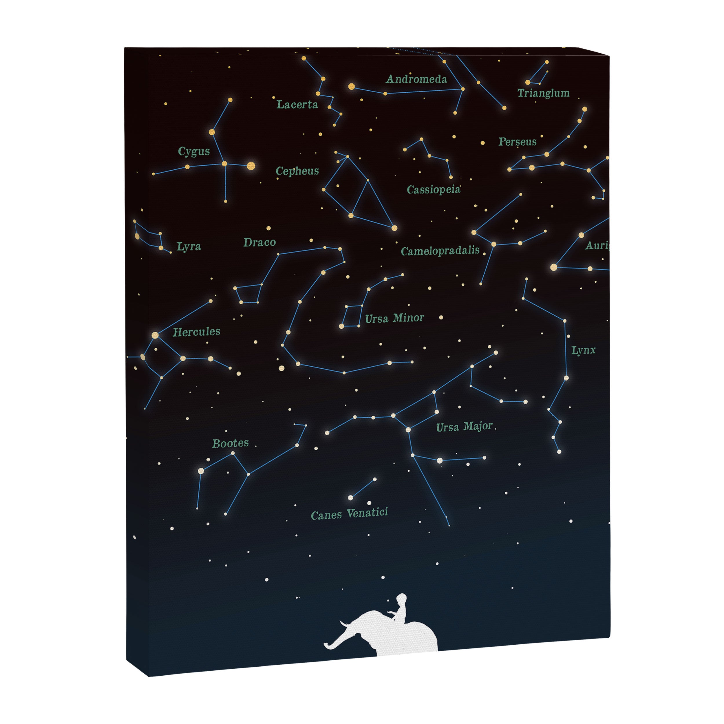 Falling star constellation Canvas Print Gallery Image 6