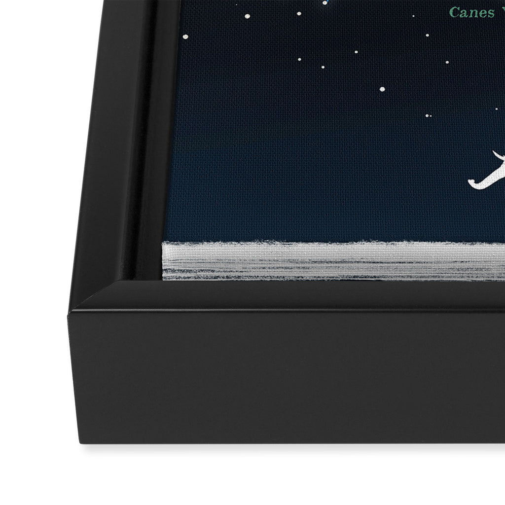 Falling star constellation Framed Canvas Print Gallery Image 3