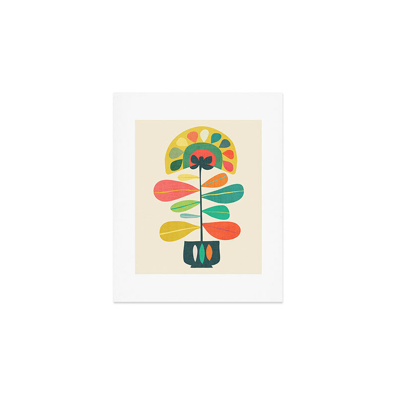 Fan Flower Art Print Gallery Image 1