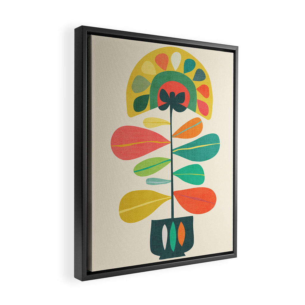 Fan Flower Framed Canvas Print Gallery Image 2