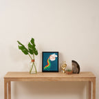 Fat Unicorn on Rainbow Jetpack Framed Canvas Print Gallery Image 4