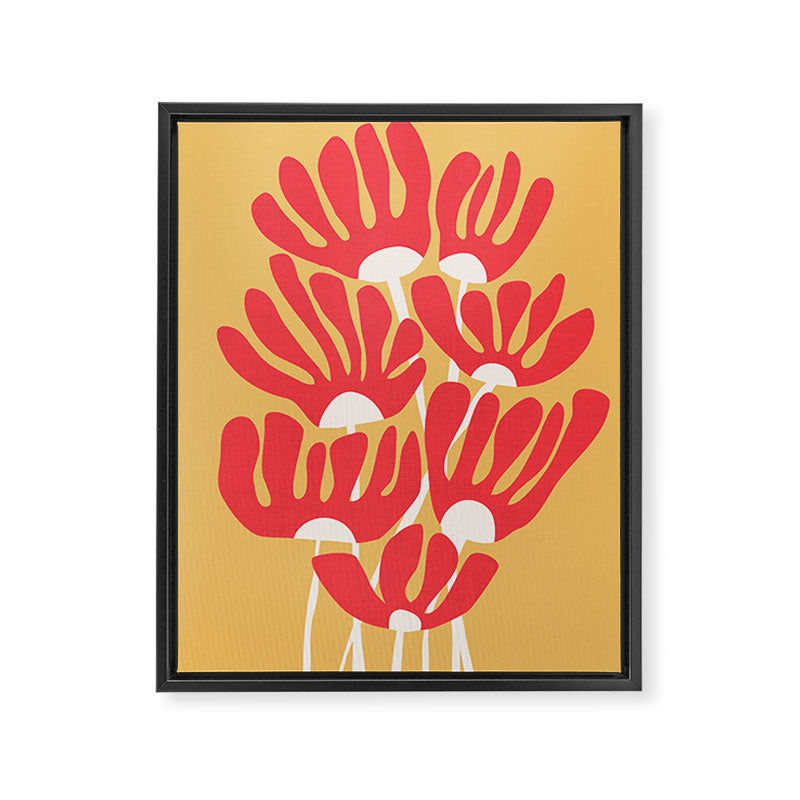 Fiery flowers Framed Canvas Print Gallery Image 6
