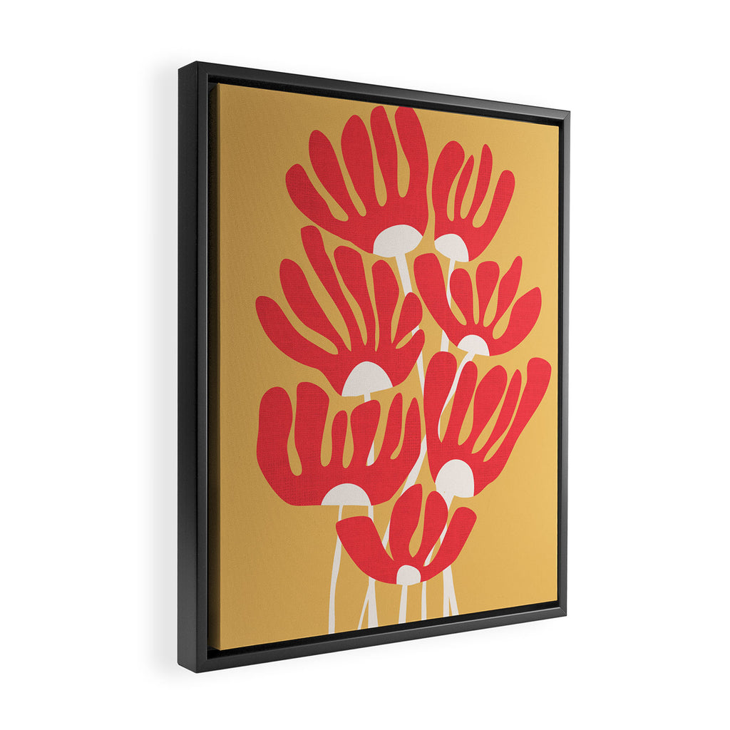 Fiery flowers Framed Canvas Print Gallery Image 2