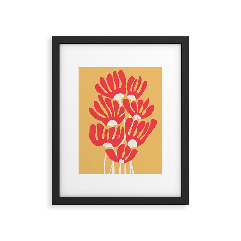 Fiery flowers Framed Art Print Gallery Image 5