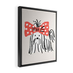 fifi - puppy Framed Canvas Print Gallery Image 2