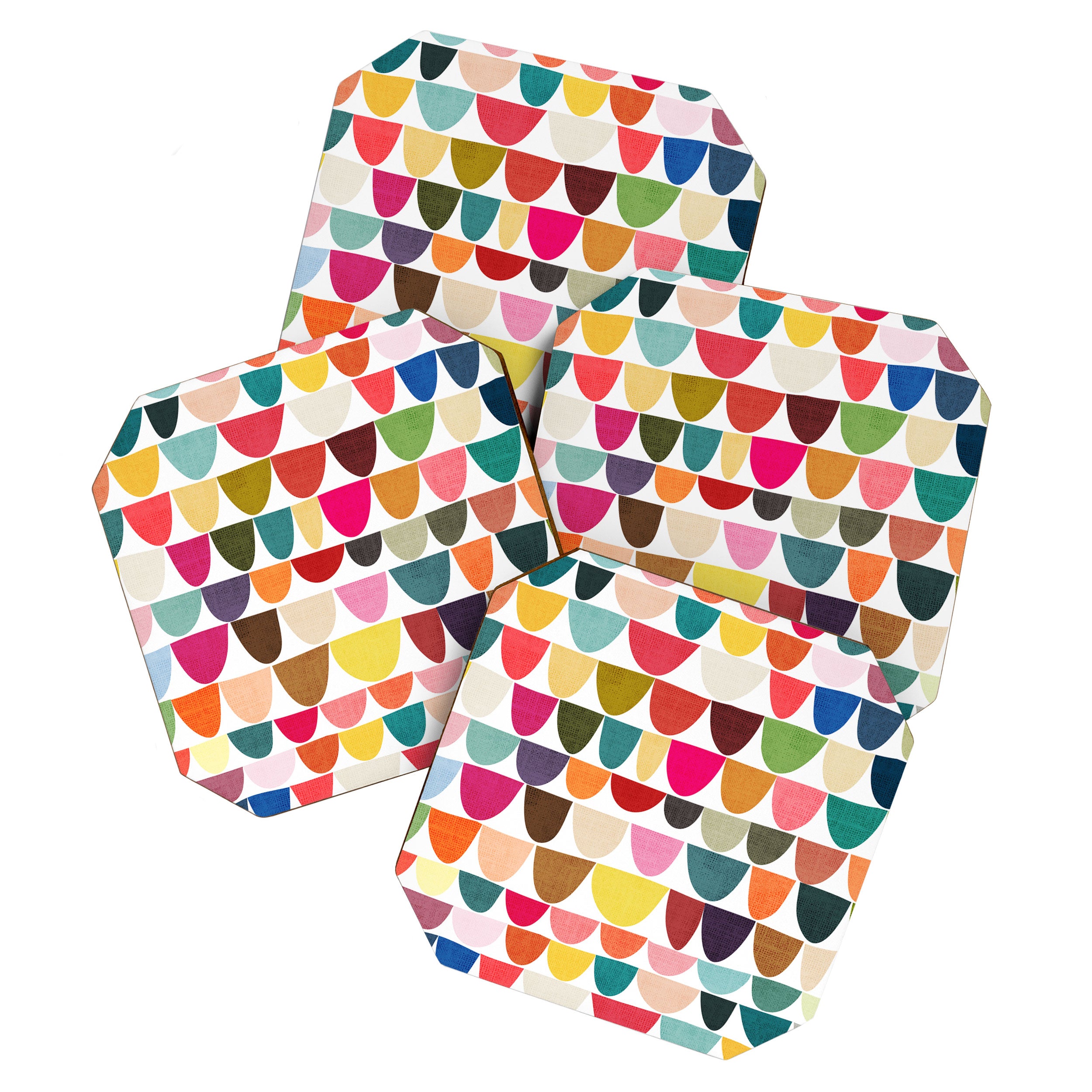 Fish scales pattern Coaster Gallery Image 1