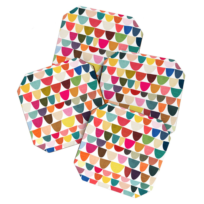 Fish scales pattern Coaster Gallery Image 1
