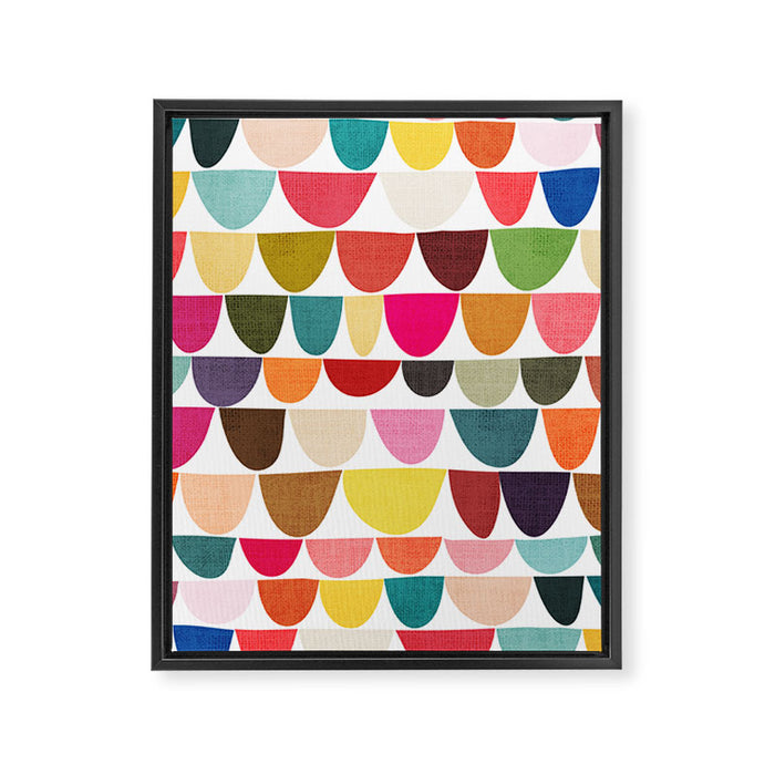 Fish scales pattern Framed Canvas Print Gallery Image 1