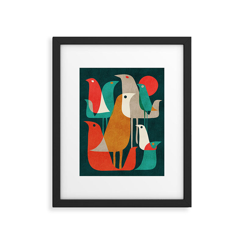 Flock of Birds Framed Art Print Gallery Image 5