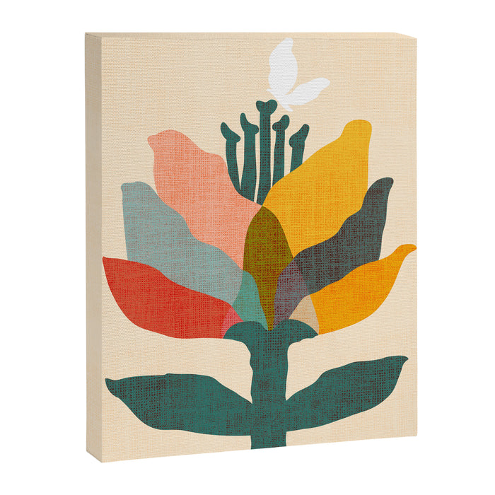 Flower and butterfly Canvas Print Gallery Image 1