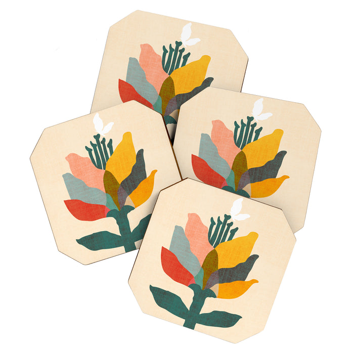 Flower and butterfly Coaster Gallery Image 1
