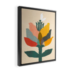 Flower and butterfly Framed Canvas Print Gallery Image 2
