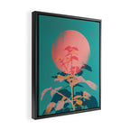 Flower noir Framed Canvas Print Gallery Image 2