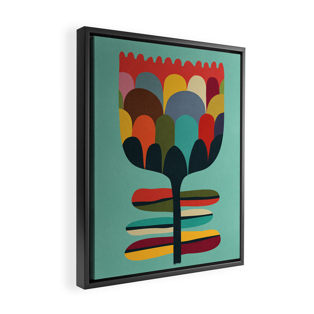 Flower Poet Framed Canvas Print Gallery Image 2