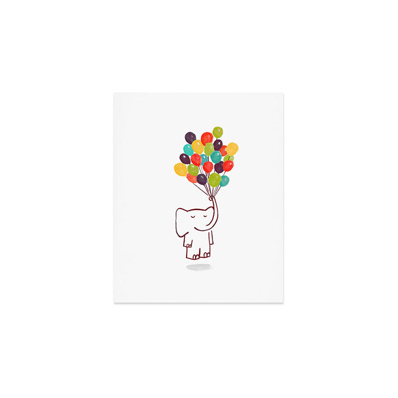 Flying Elephant Art Print Gallery Image 1