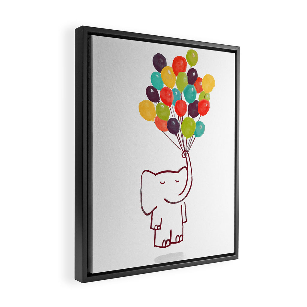 Flying Elephant Framed Canvas Print Gallery Image 2