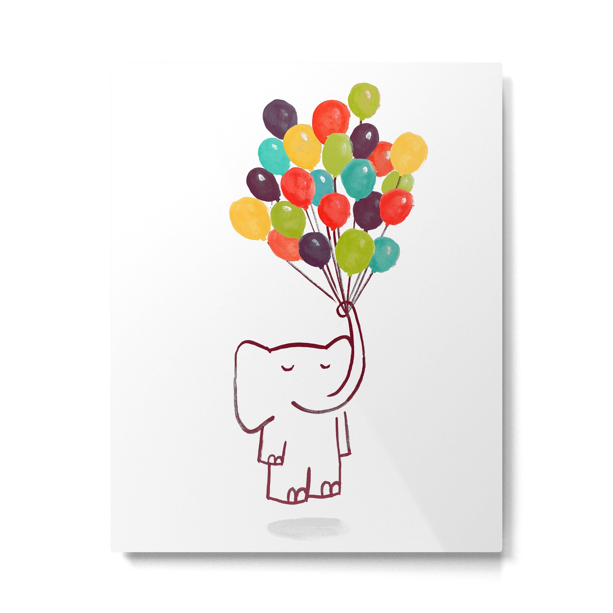 Flying Elephant Metal Print Gallery Image 4