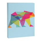 Fractal Bear - neon colorways Canvas Print Gallery Image 6