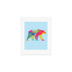 Fractal Bear - neon colorways Art Print Gallery Image 1