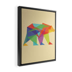 Fractal Geometric bear Framed Canvas Print Gallery Image 2