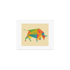 Fractal Geometric Bull Art Print Gallery Image 1