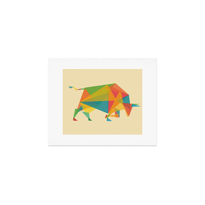Fractal Geometric Bull Art Print Gallery Image 1