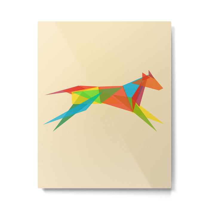 Fractal Geometric Dog Metal Print Gallery Image 1