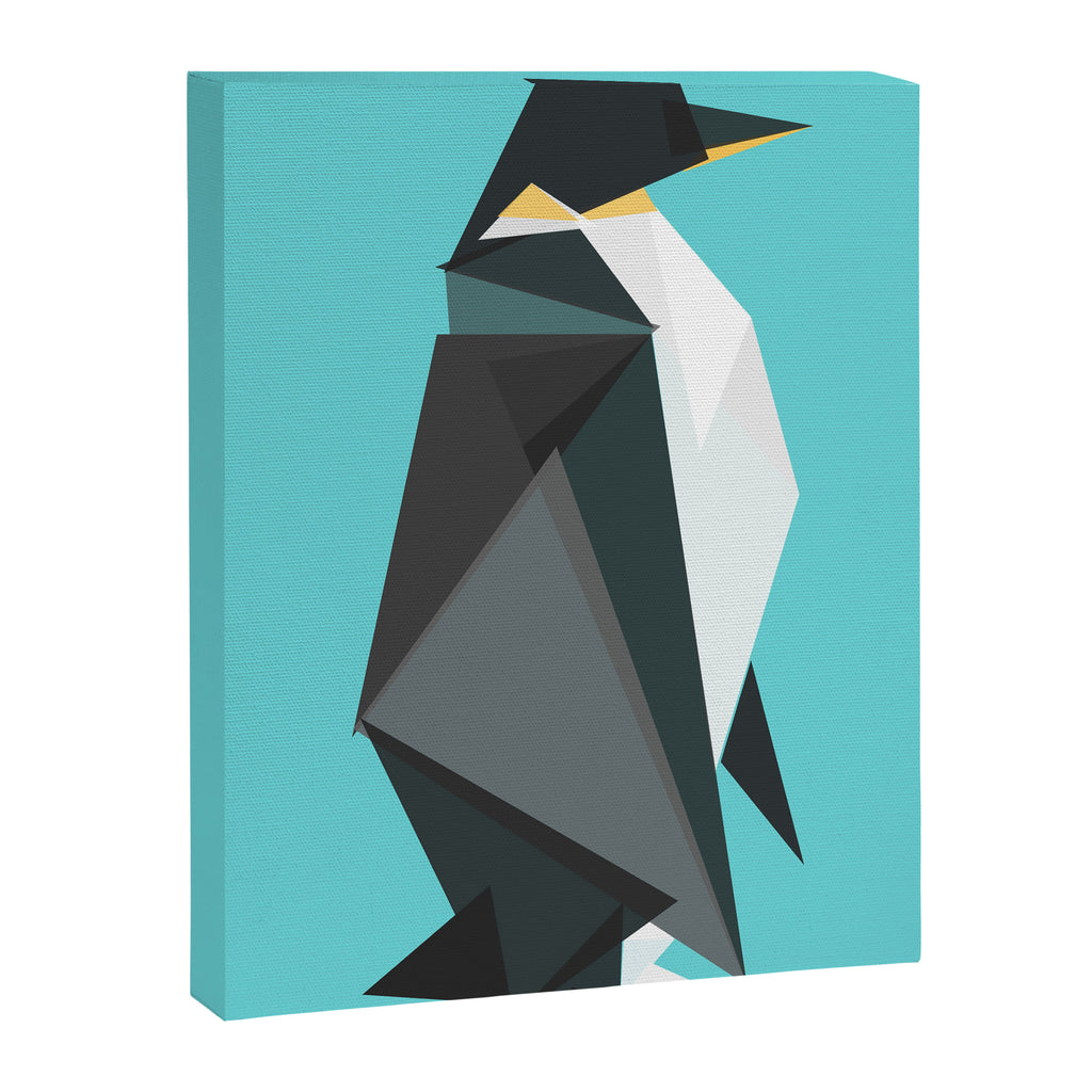 Fractal geometric emperor penguin Canvas Print Gallery Image 6
